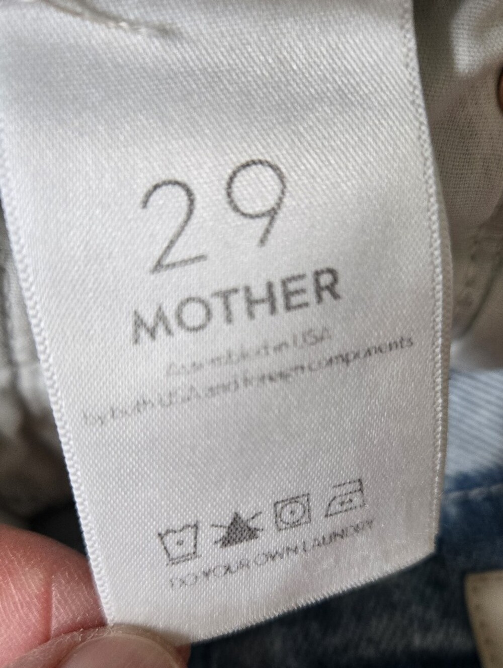 MOTHER High Waisted Looker‎ Ankle Fray Drinking By the Pool Jeans size 29 Skinny - Picture 14 of 16
